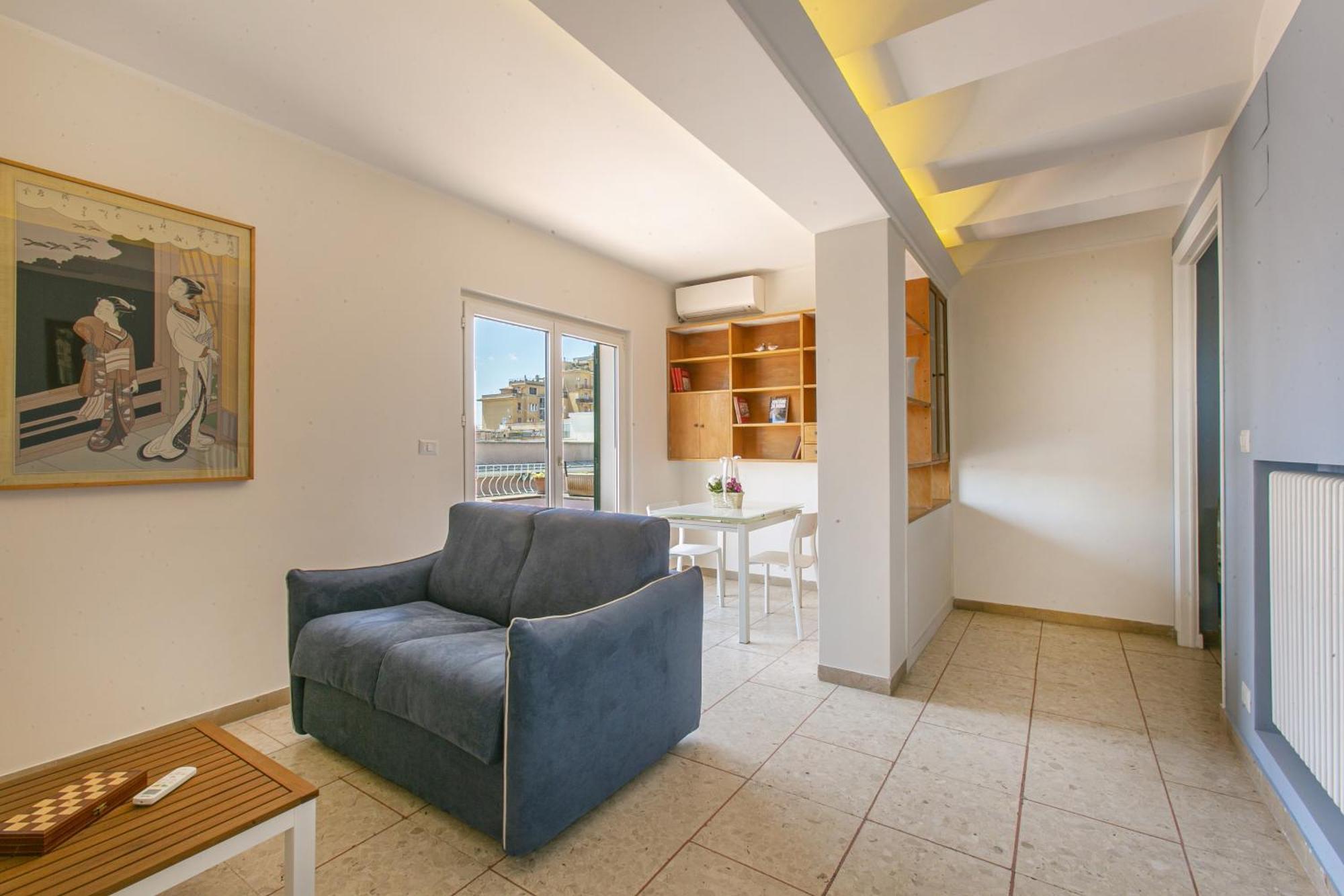Appartement Attico Moderno Con Terrazza Vicino La Metro B