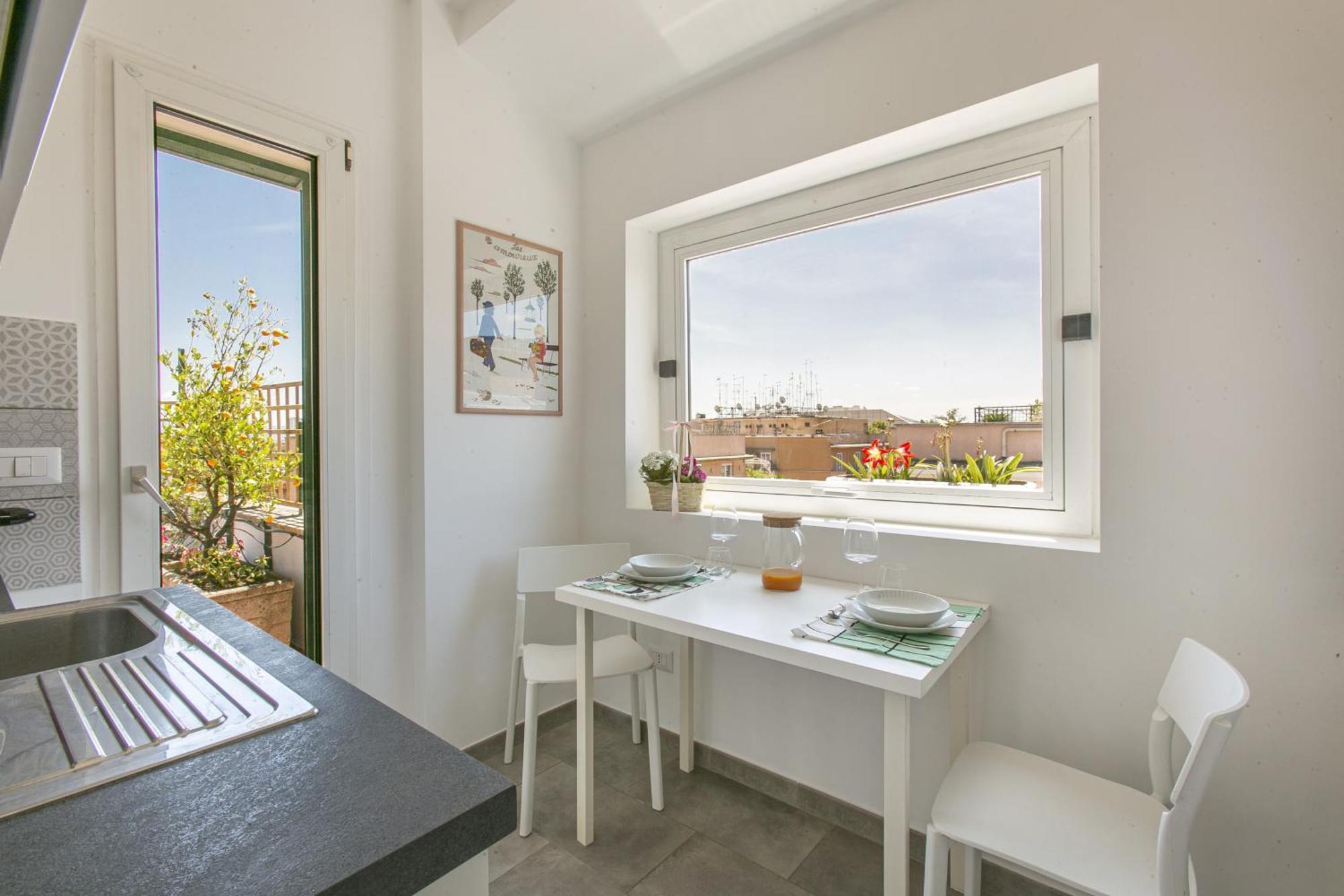 Appartement Attico Moderno Con Terrazza Vicino La Metro B *